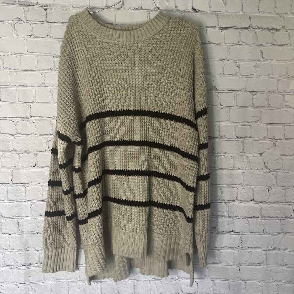 So Tan and Black Sweater Size XXL Stretch Women Soft Warm Cozy Long Sleeves